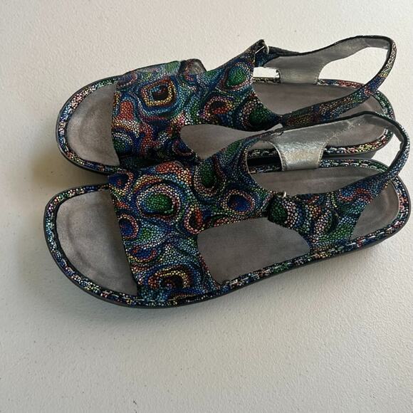 ALEGRIA Sandals Womens Size 11.5-12 42 Viki Rainbow Cyclone Sparkle Comfort - Picture 4 of 12